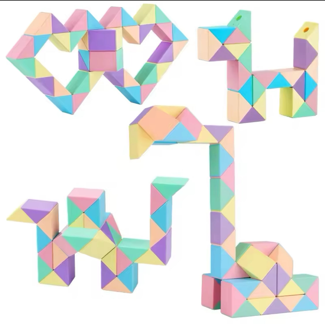 Creative Puzzle Fidget Toys, Magic Cube Puzzle, 3D Kids Puzzle, Folding Magic Puzzle, Colorful Magic Cube Puzzle Creative Puzzle Fidget Toys, Magic Cube Puzzle, 3D Kids Puzzle, Folding Magic Puzzle, Colorful Magic Cube Puzzle